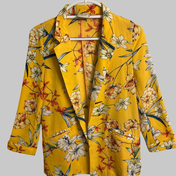 Pemkie  Collection Printed Flower Long Sleeve Blazer - Picture 6 of 6